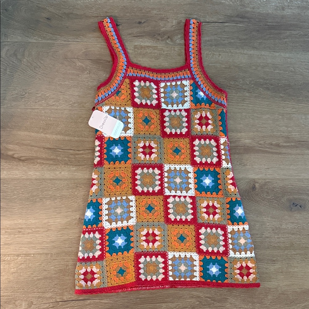 Colorful Crochet Dress